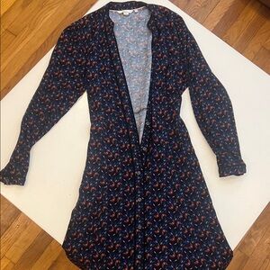 Boden Multicolor Leaf Pattern Dress